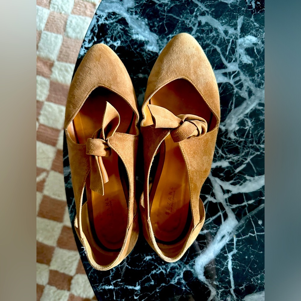 Sezane tan flats
